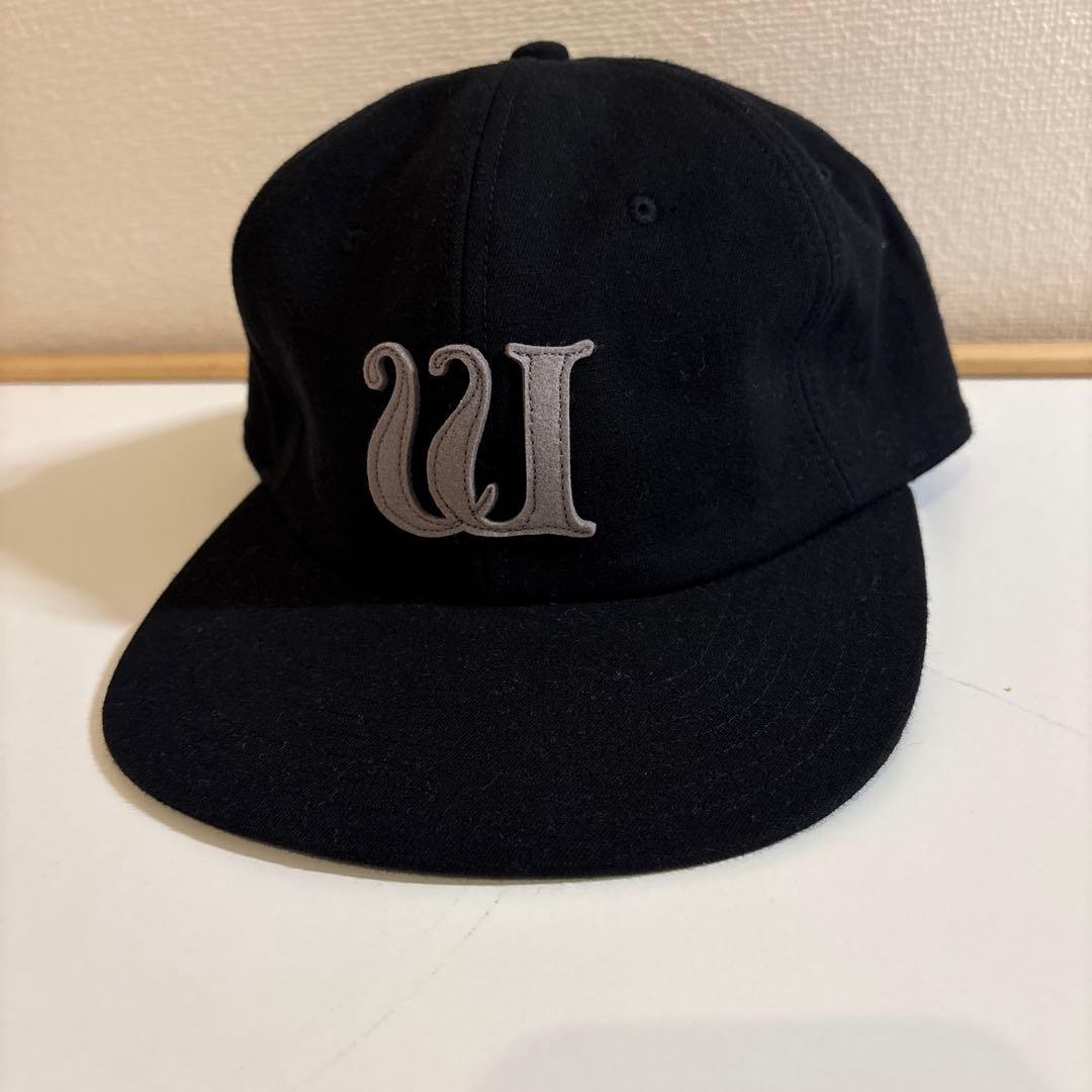hwdog ヨウジヤマモトコラボブラック刺繍Wロゴベースボールキャップ