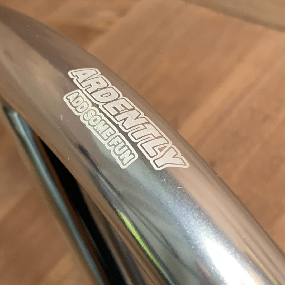 【新品】アルミ製 ステム一体型ハンドル シルバー 軽量&快適！