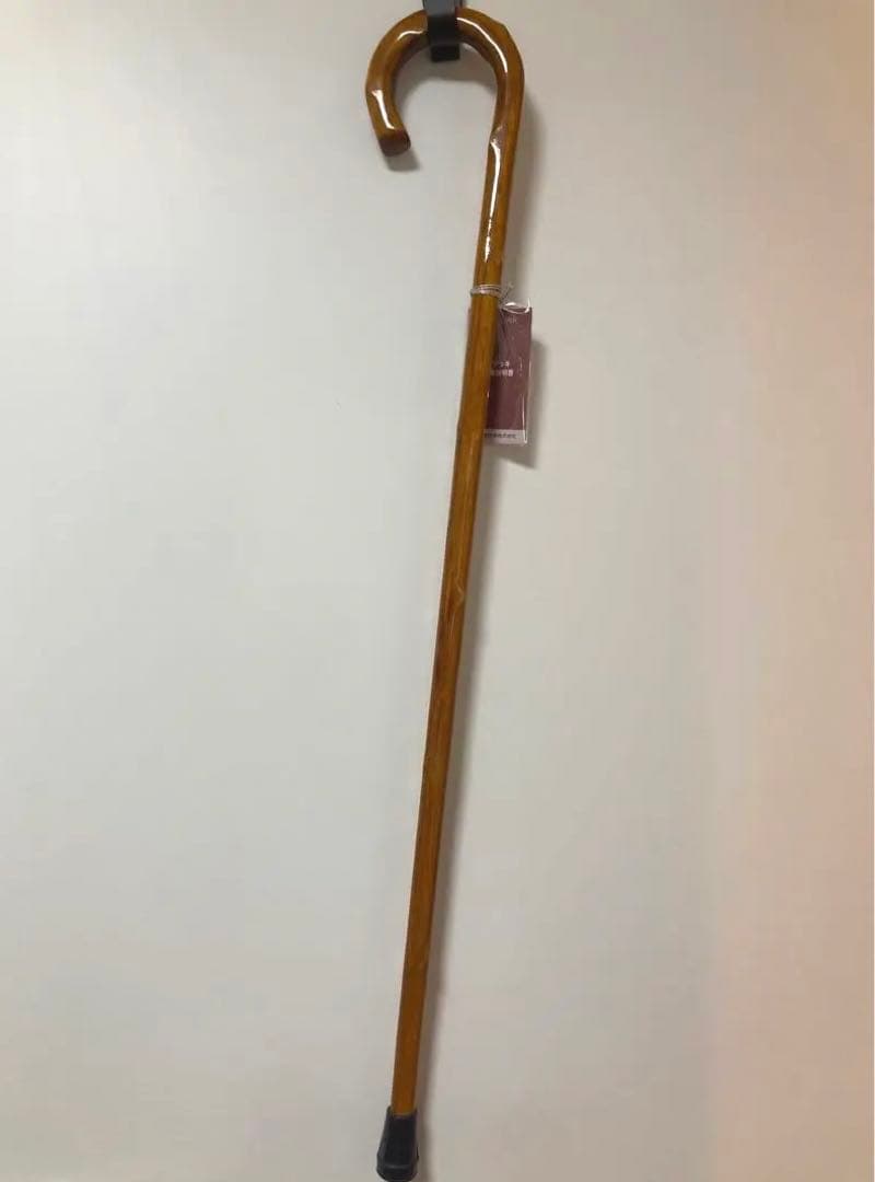 オーク製ステッキ 82㎝ 茶色杖 日本製