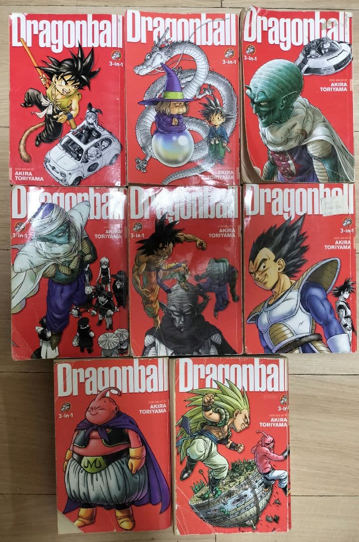 【英語版】ドラゴンボール 3in1 8冊（24巻分）コミック