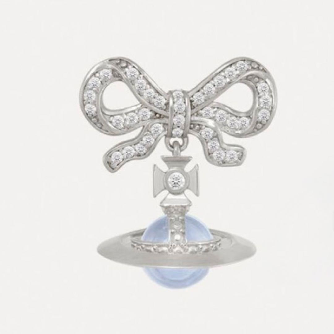 希少片耳/925/正規品VivienneWestwood リボンオーブピアス