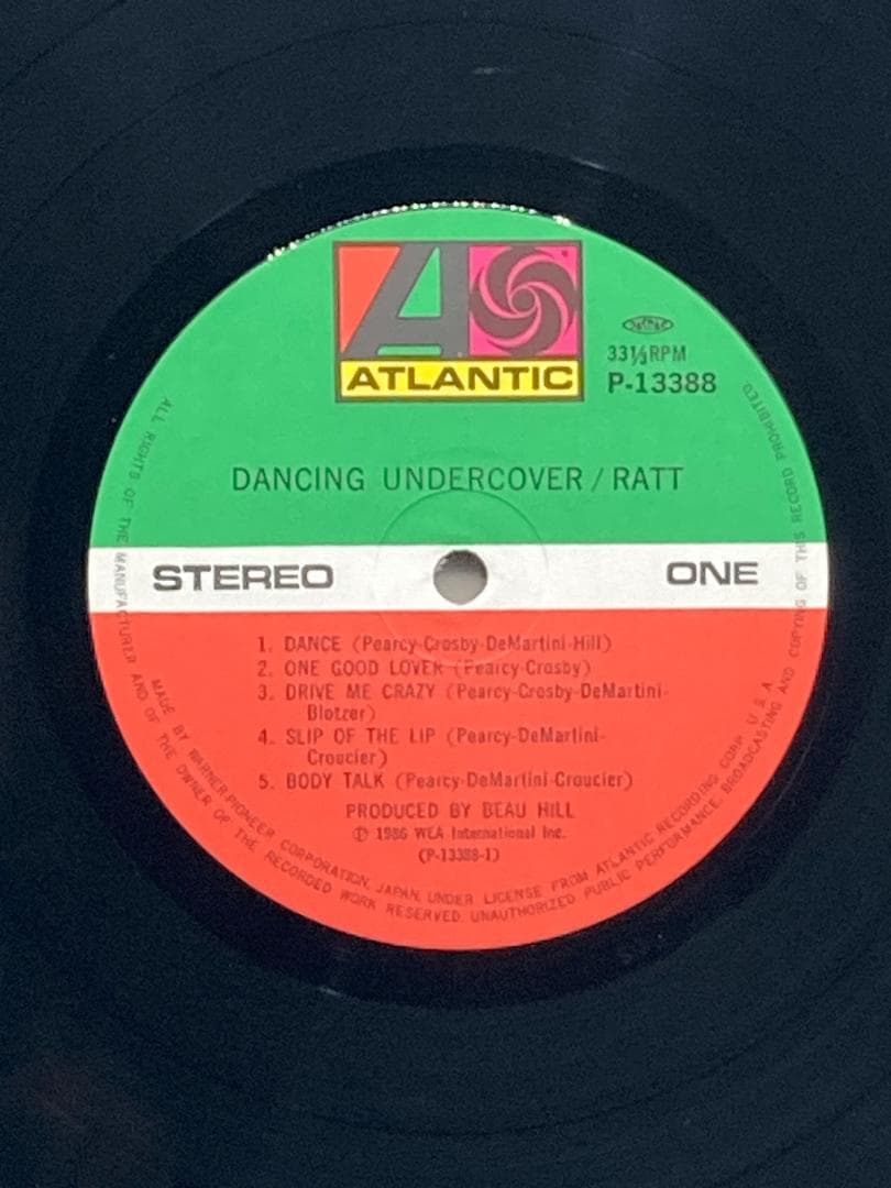 RATT Dancing Undercover 国内盤 LP 帯 P13388