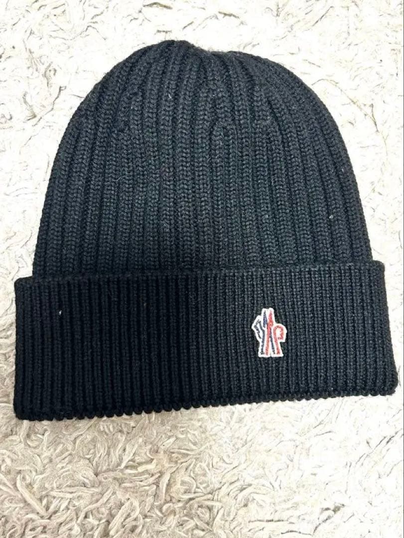 雪*様 未使用⭐︎MONCLER 黒 ニット帽 ビーニー