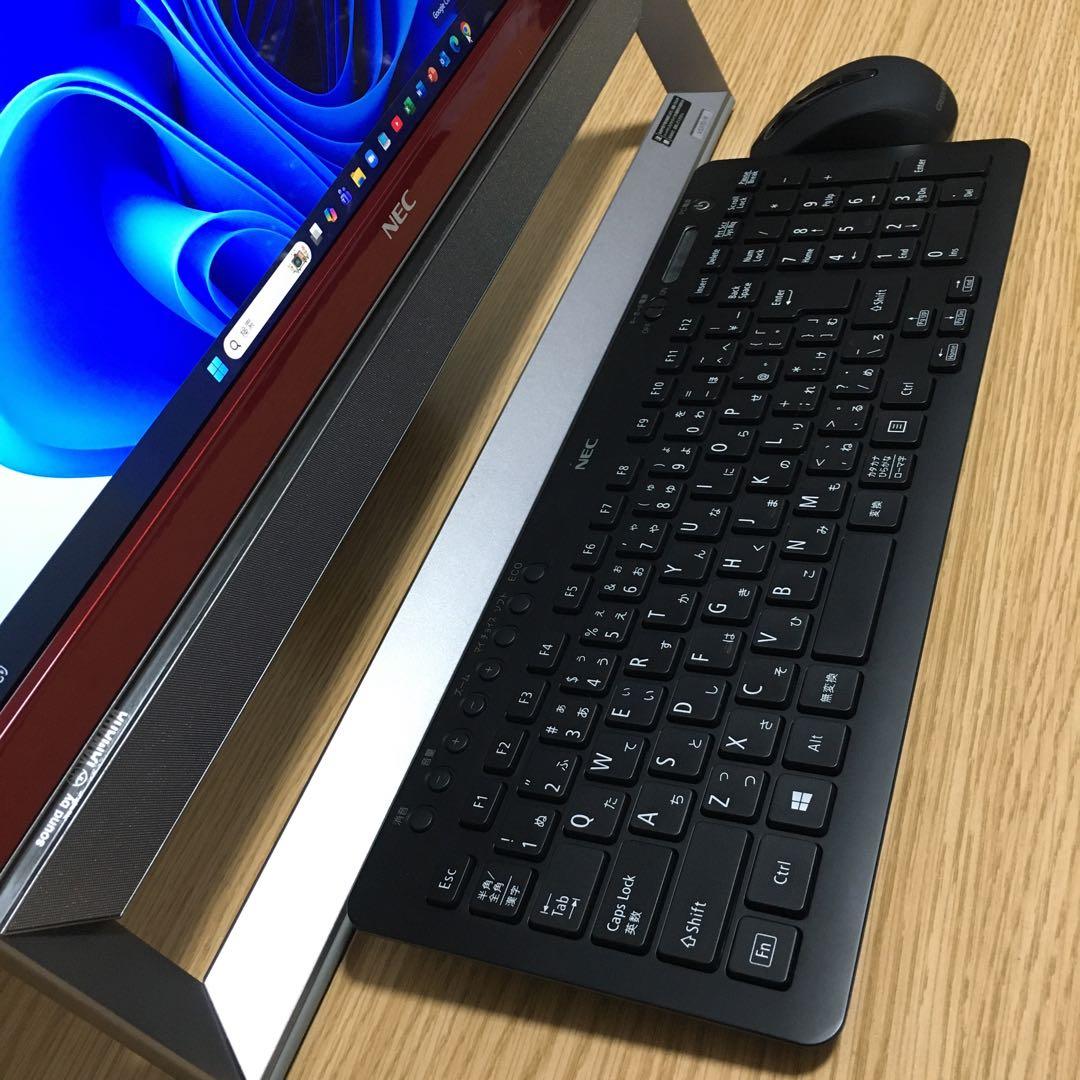 フルセット NEC Win11 21.5'モニター 地デジ 一体型 デスクトップ
