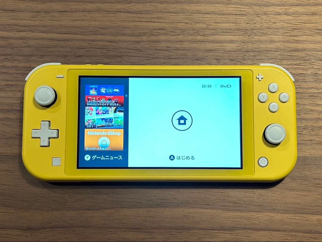 Switchライト本体　イエロー　充電器なし