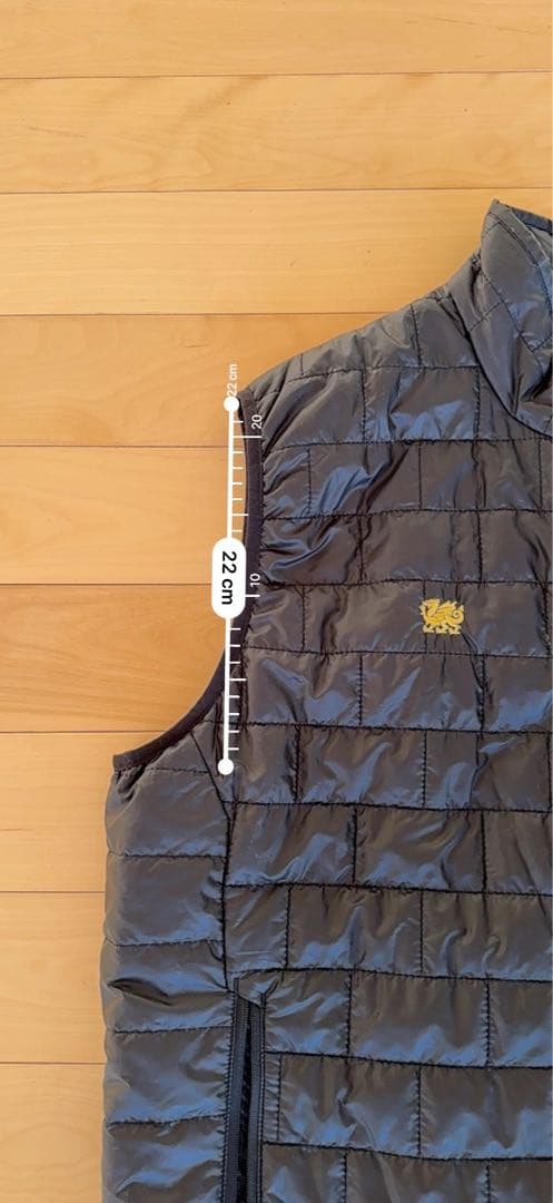 patagonia ブラック　キルティングダウンベスト