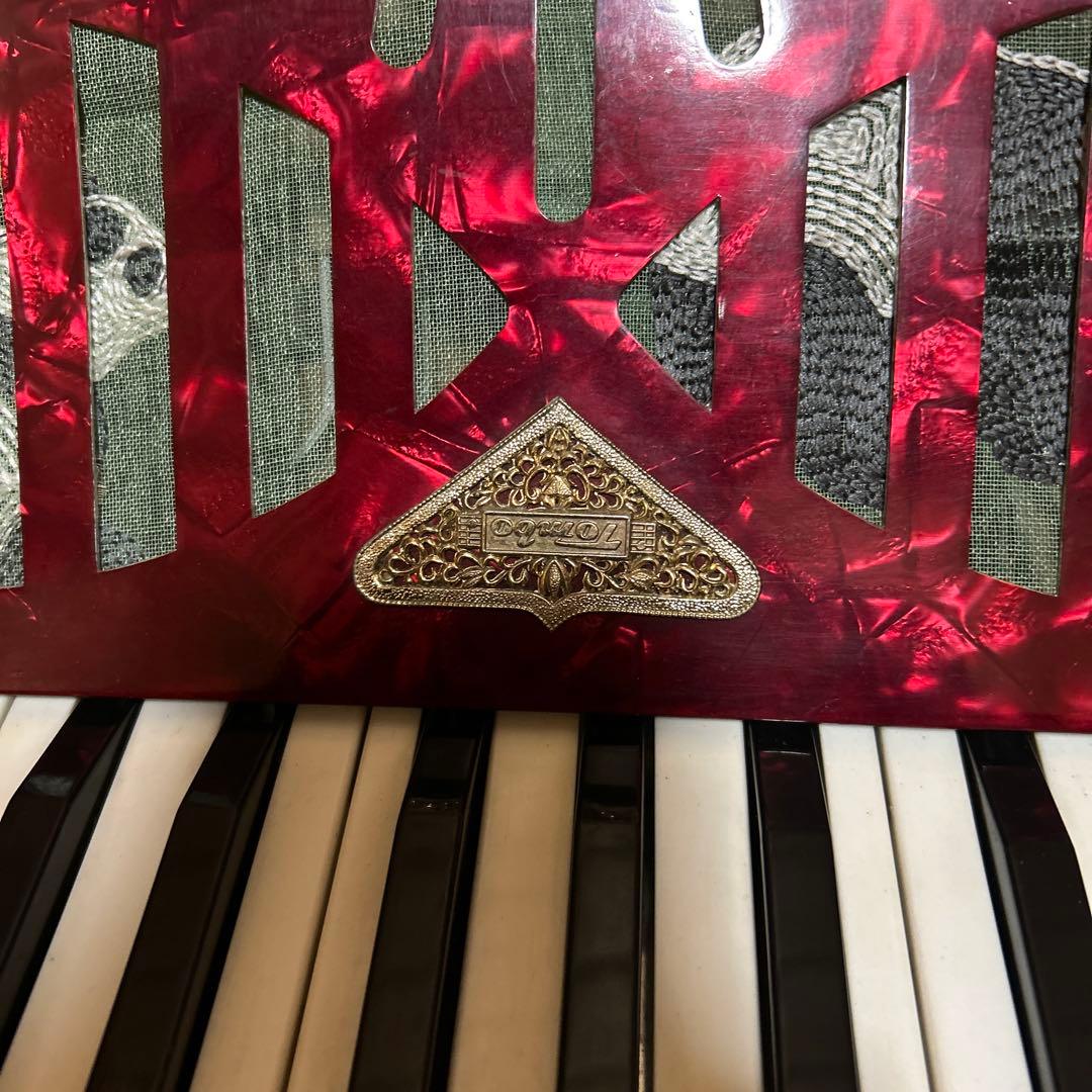 送料無料【美品】TOMBO アコーディオンNo.28(ハードケース付) 25鍵盤