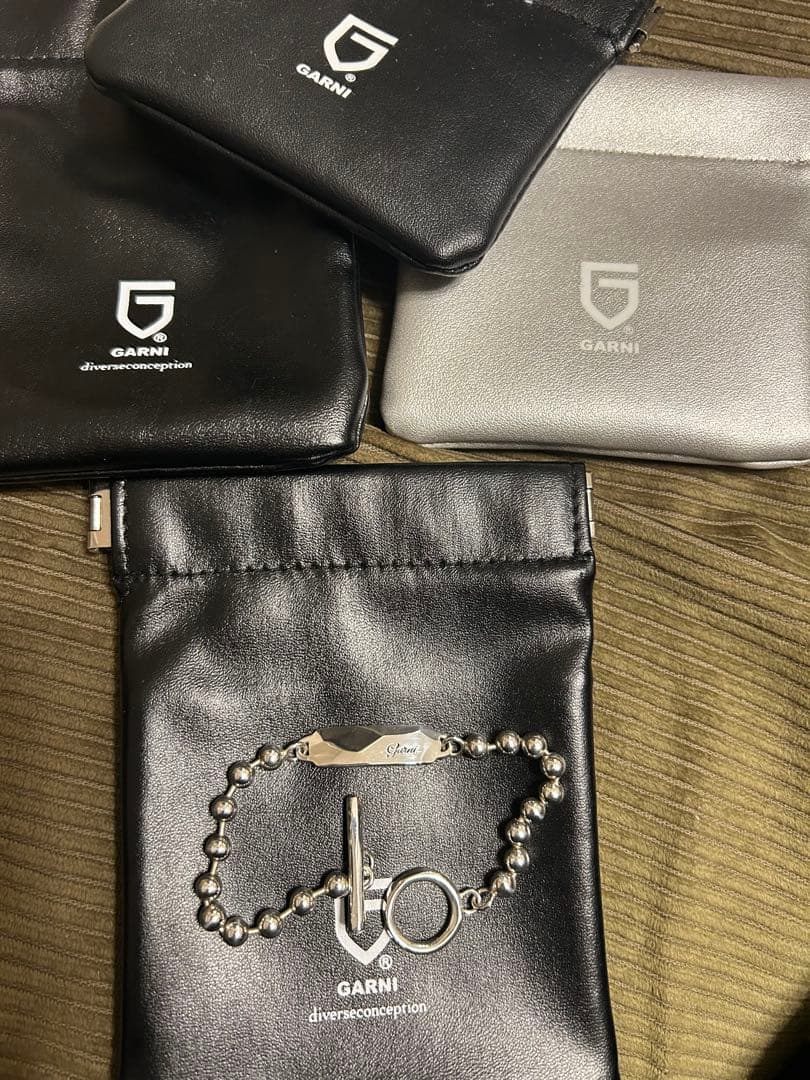 GARNI シルバー ボールチェーン ウォレットチェーン