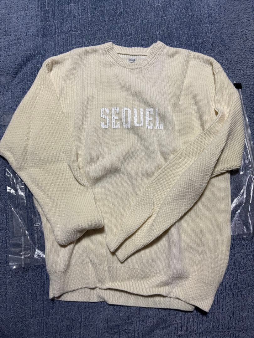 SEQUEL クルーネックニット　24aw WHT