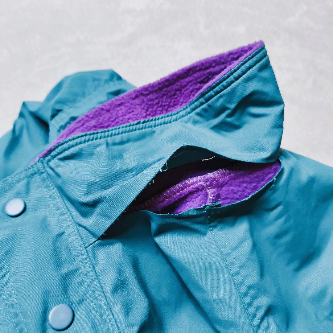 雪なし パタゴニア キッズ14 シェルドシンチラ ターコイズ×パープル