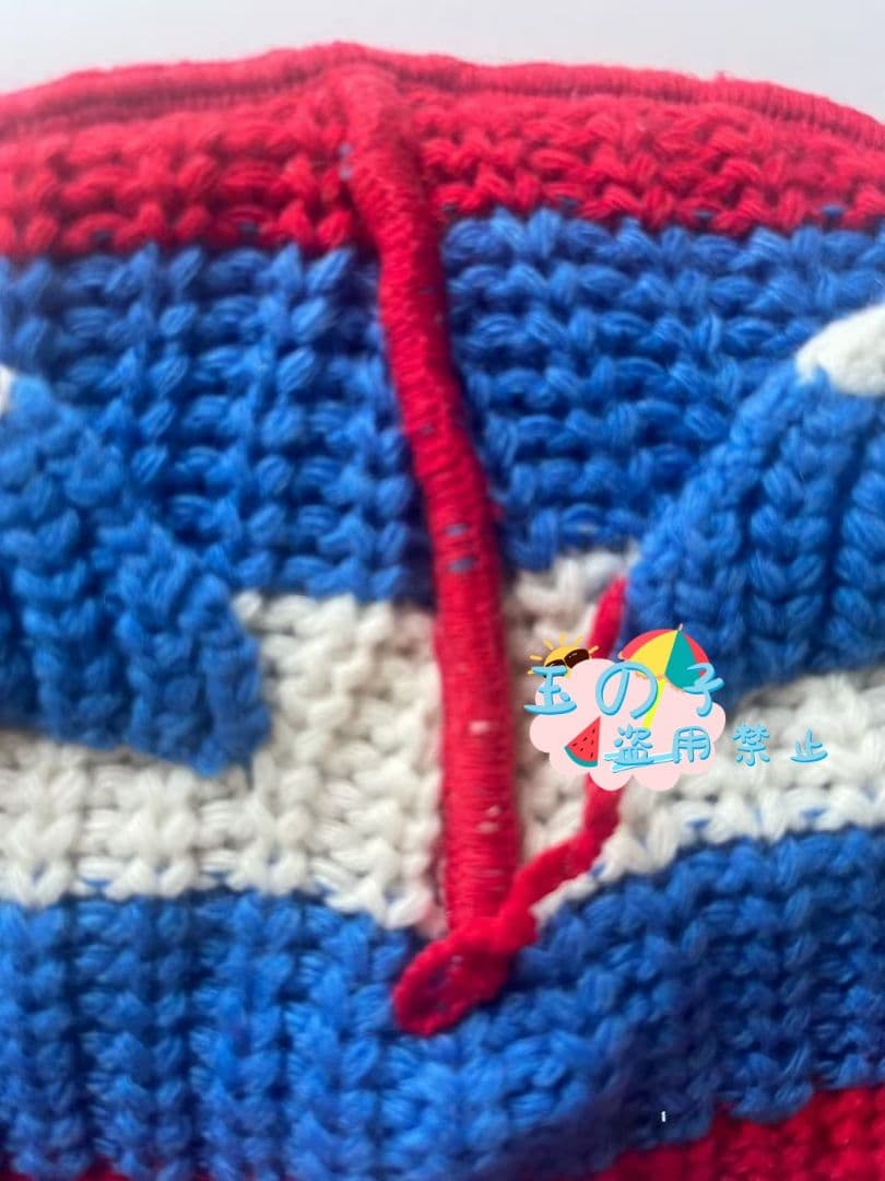 男女兼用CHARLES JEFFREY LOVERBOY ニット帽青赤