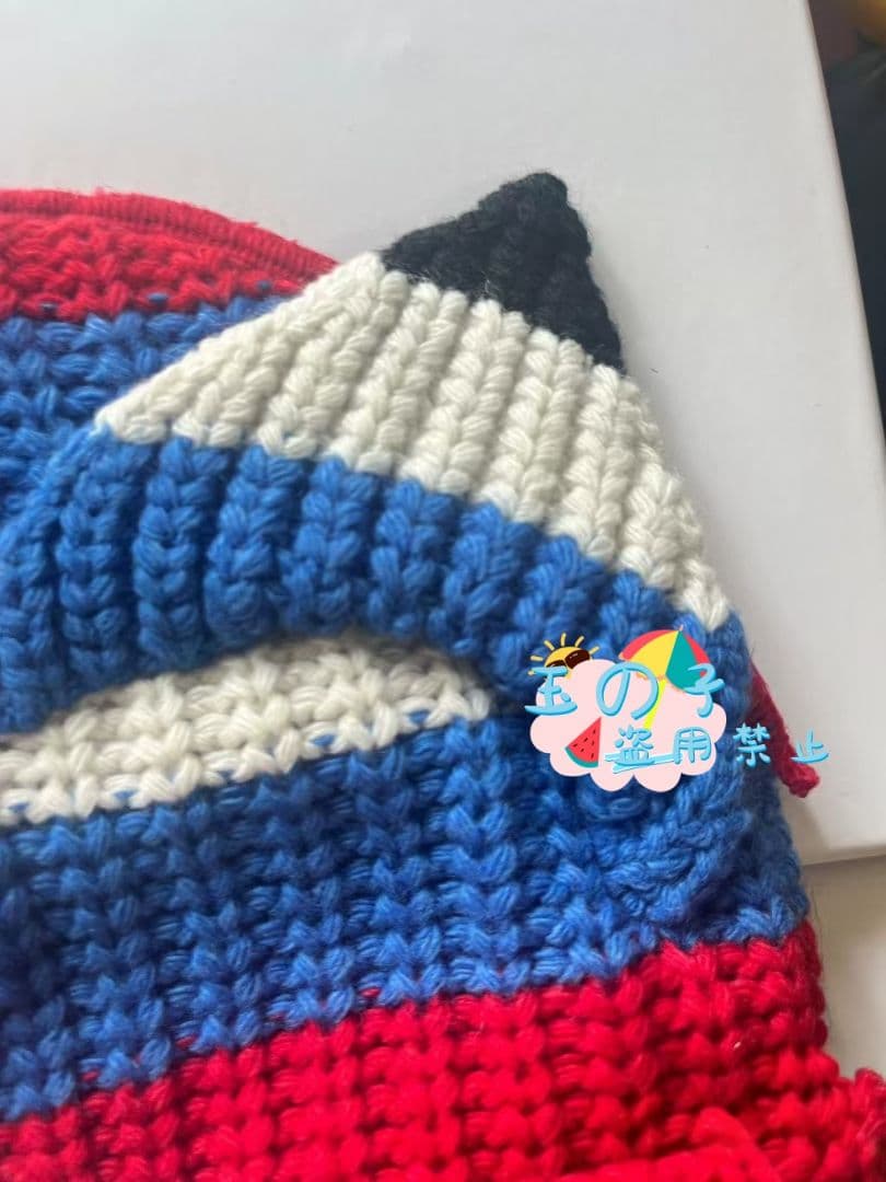 男女兼用CHARLES JEFFREY LOVERBOY ニット帽青赤