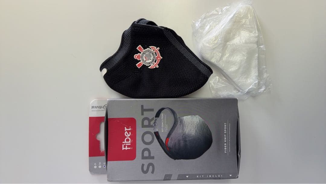 Fiber Sport マスク 黒 & Corinthians マスク