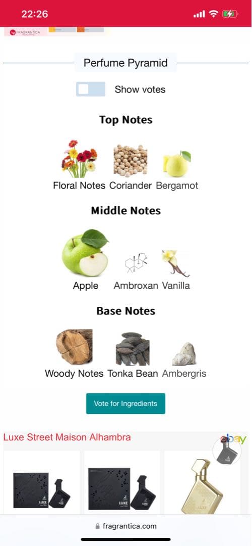 香水(男性用) Maison Alhambra Luxe Street