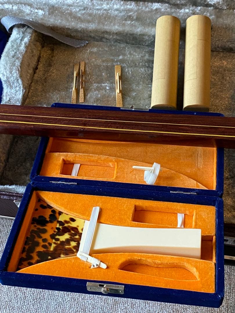 太棹三味線　要皮張り替え