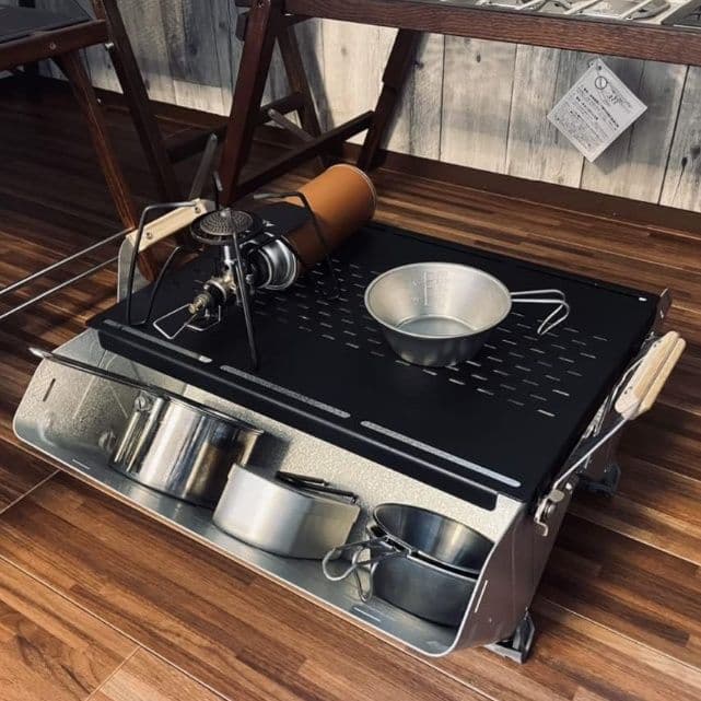 スノーピーク シェルフコンテナ 25 ＋ KIMI CAMP 天板（廃盤品）