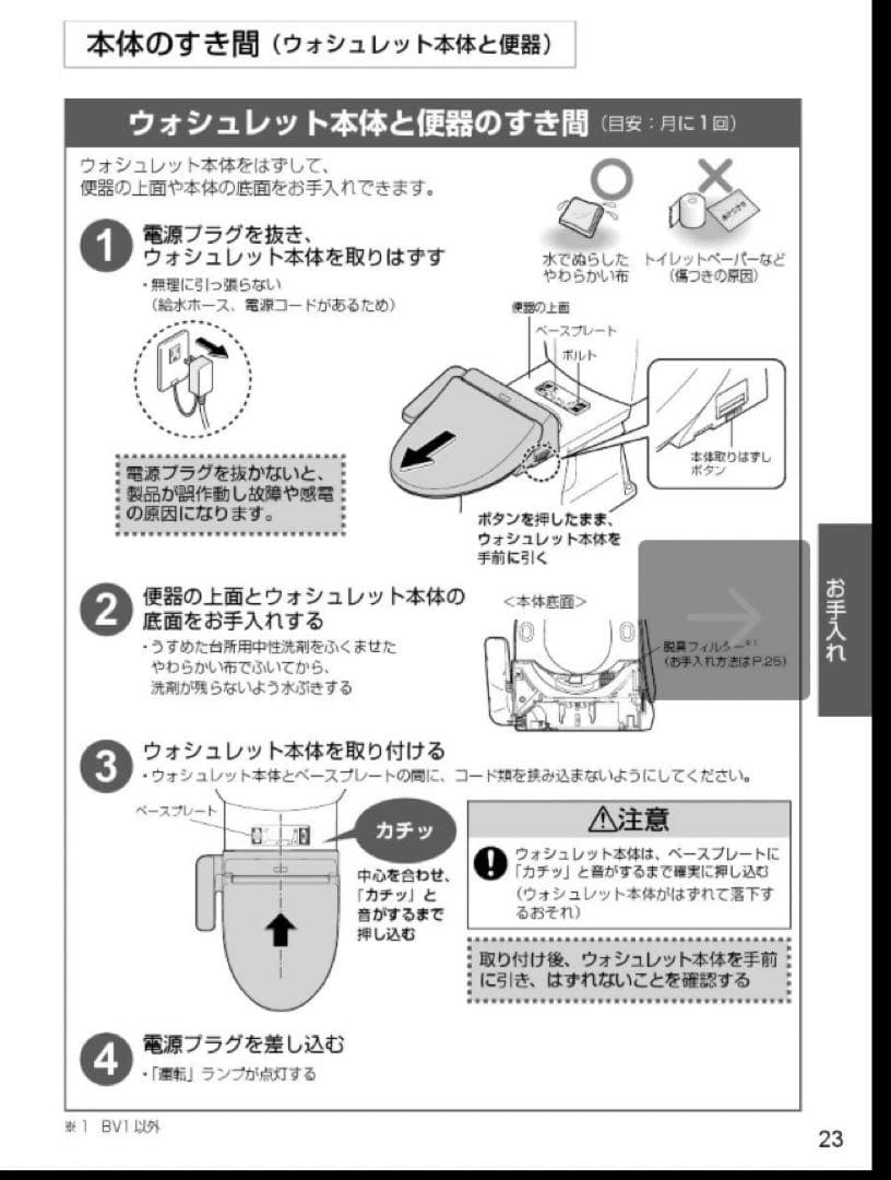 TOTO ∥ ウォシュレットBV2　TCF2223E 2022年製