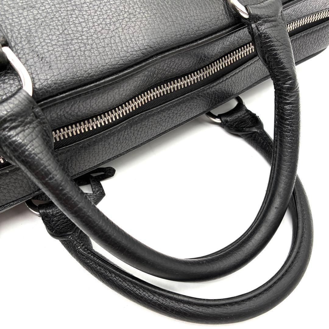 美品 ダンヒル アルバニー ビジネスバッグ A4 PC可 レザー ロゴ金具 黒