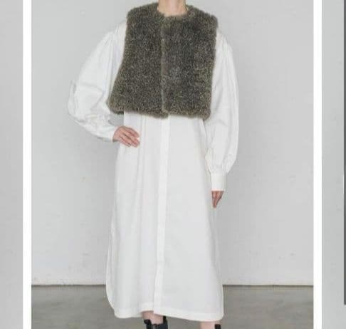 eansa様【新品】HYKE◎FAUX SHEARLING VEST ボアベスト