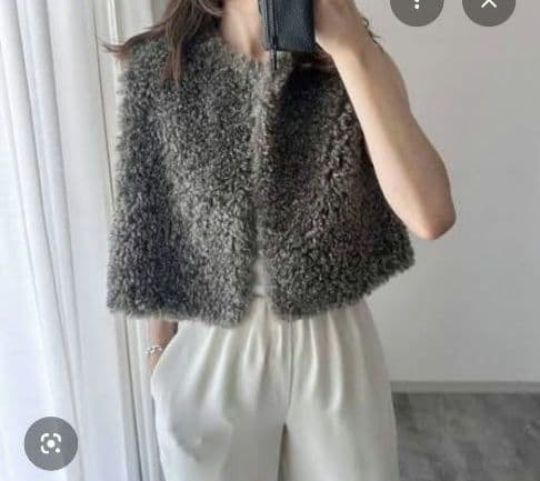 eansa様【新品】HYKE◎FAUX SHEARLING VEST ボアベスト