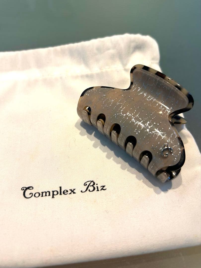 お値下げ！新品！　Complex Biz ヘアクリップ クリア/ブラック