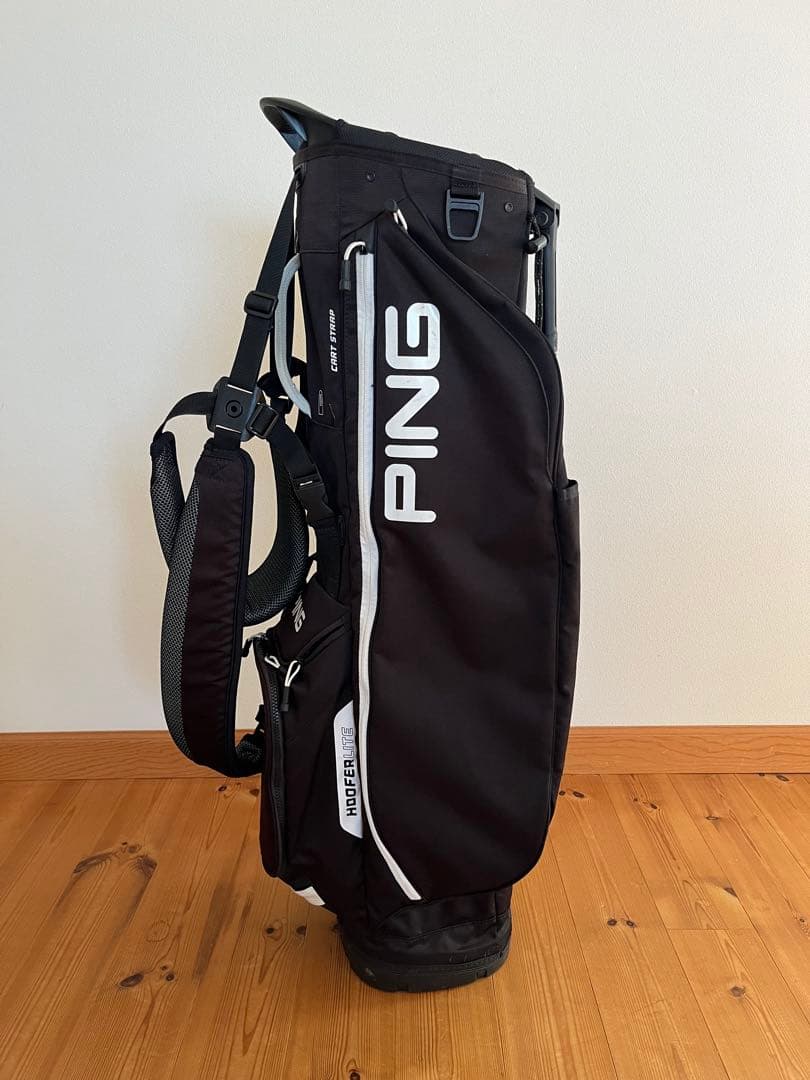 PING HOOFER LITE ピン キャディバッグ ブラック スタンド付き