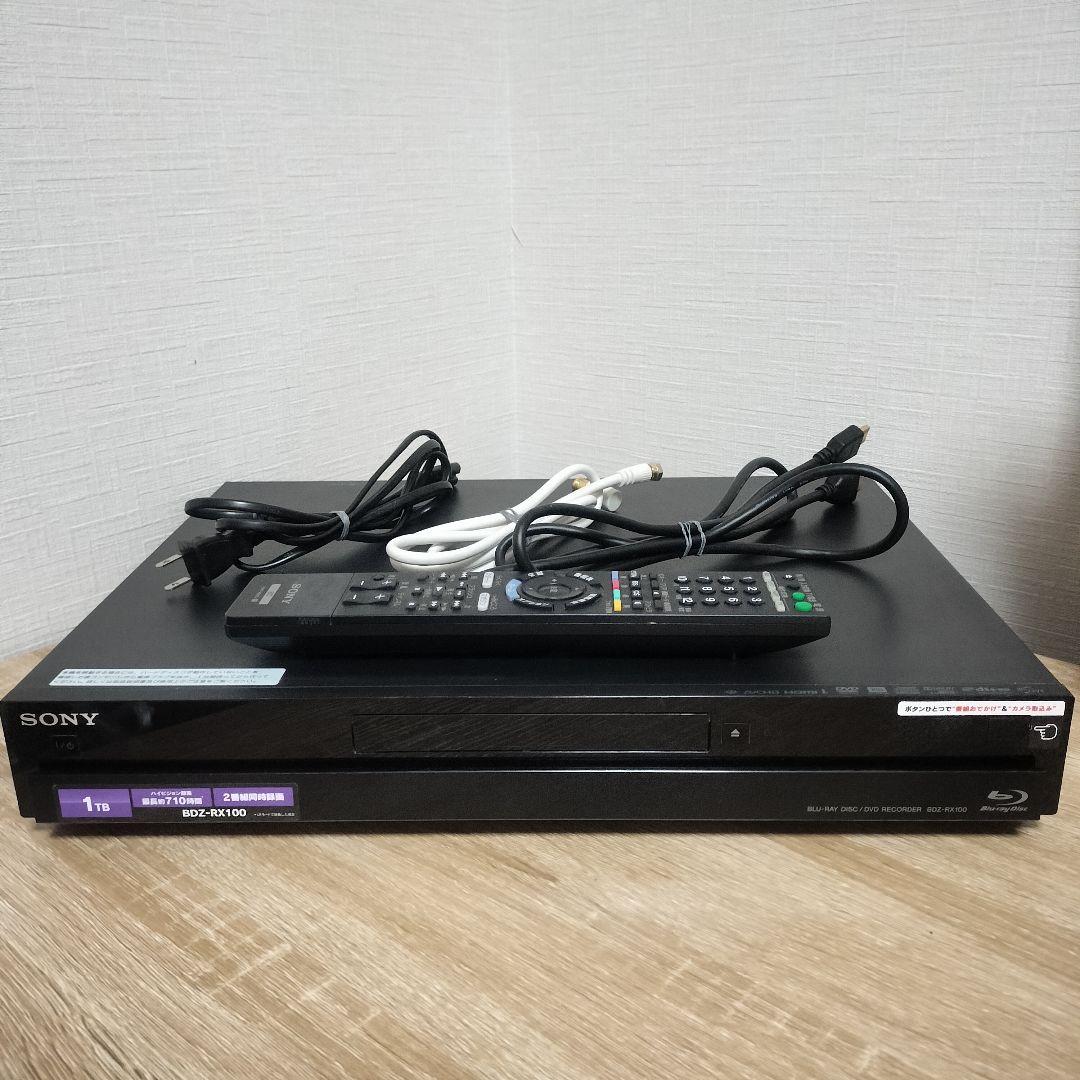 SONY ブルーレイレコーダー BDZ-RX100 HDD1TB 2番組同時録画