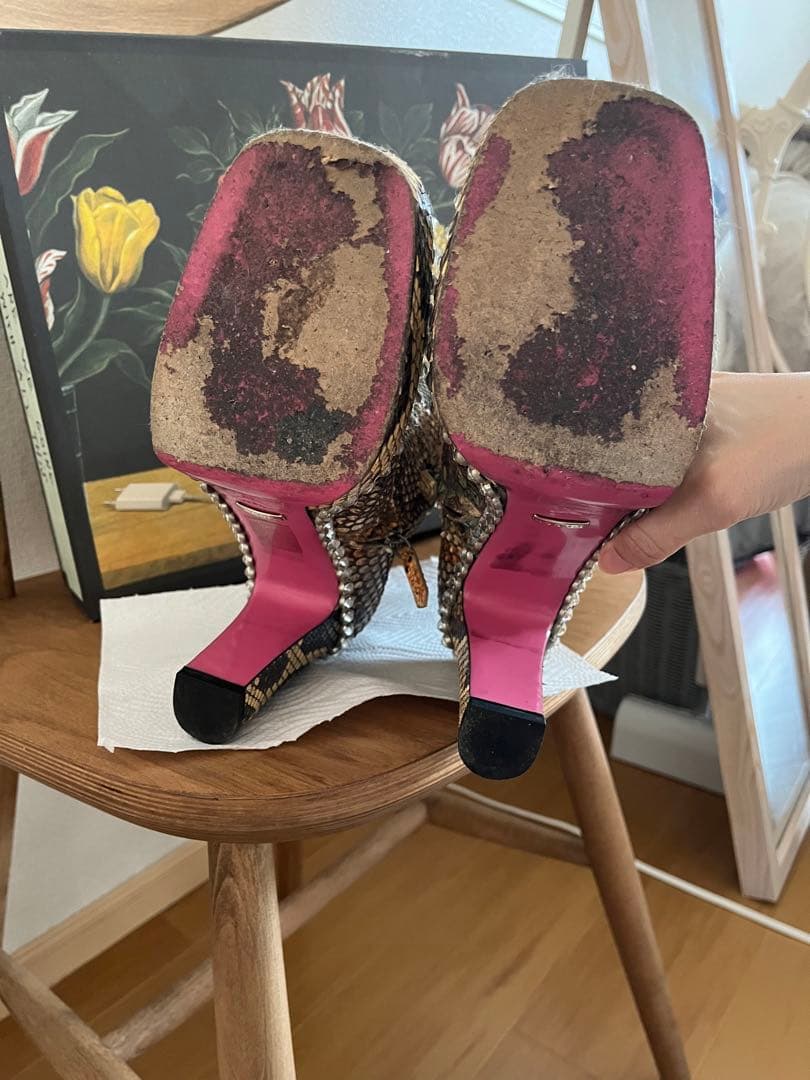 ☆虎馬☆　GUCCI パイソンブーツ　美品