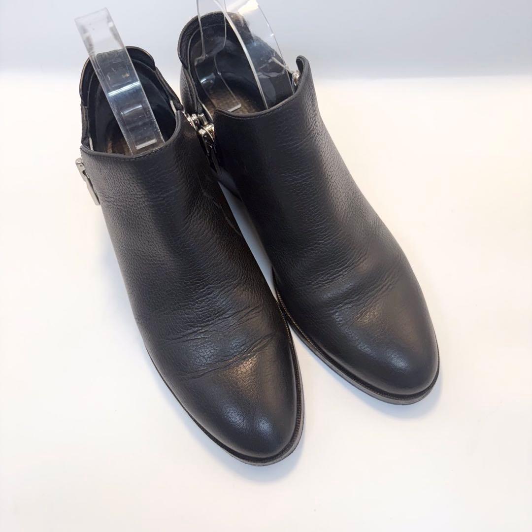 ユ*。様 3.1 Phillip Lim ジップ アンクル ブーツ レザー ブラ