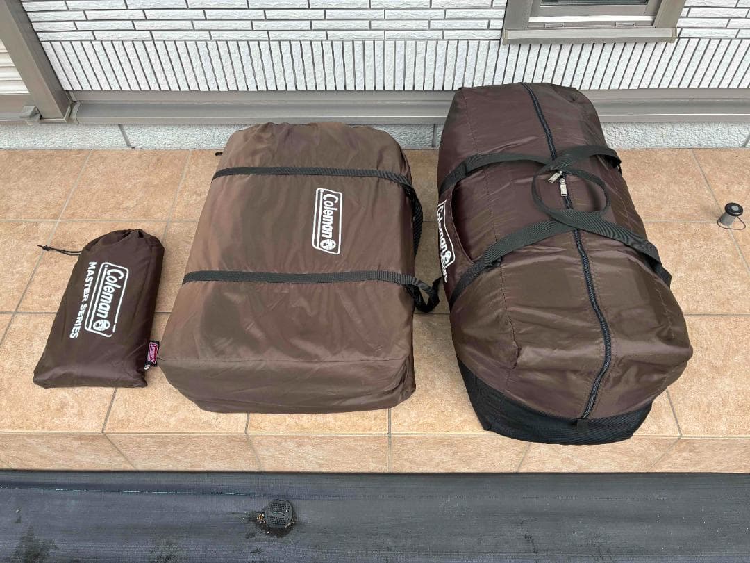 【美品】4Sワイド2ルームカーブ グランドシート マット コールマン