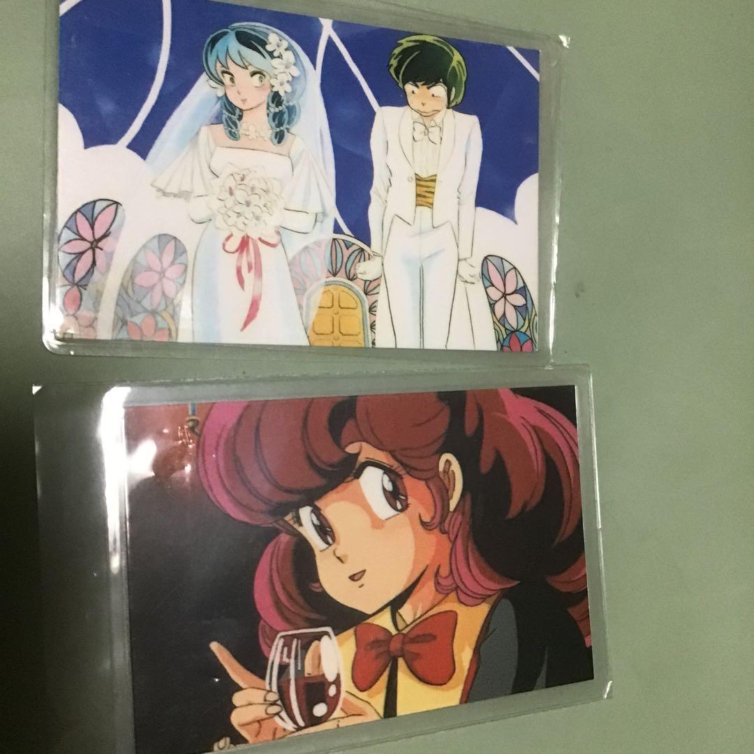うる星やつら　あたるラム結婚式　ラミネートカード