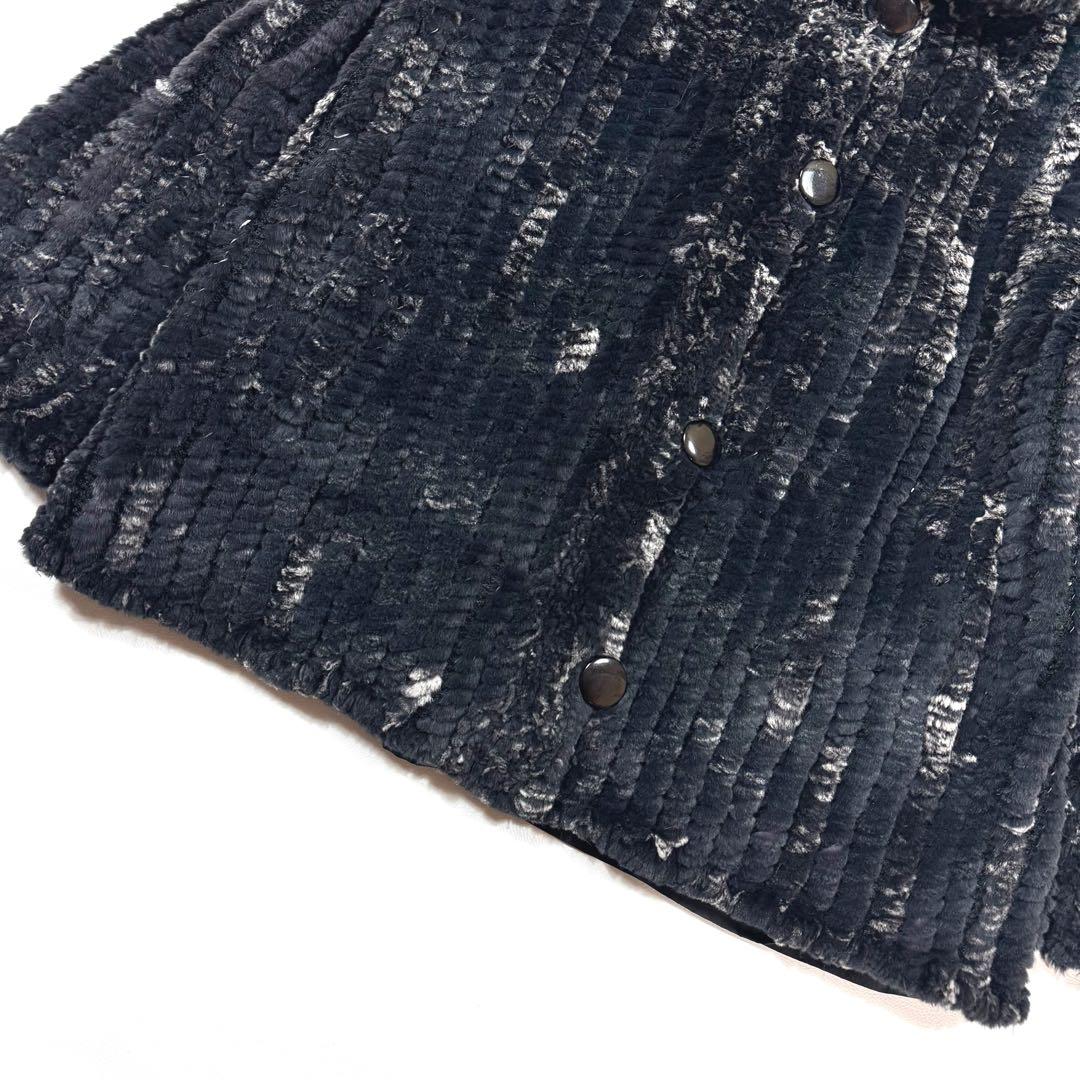 エンバ ファーコート リアルファー リバーシブル シルク 撥水加工