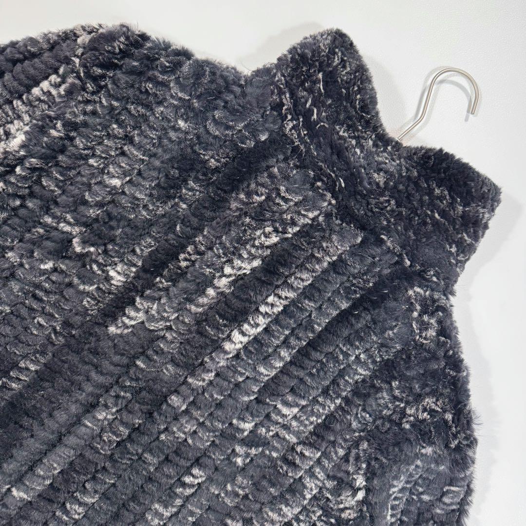 エンバ ファーコート リアルファー リバーシブル シルク 撥水加工