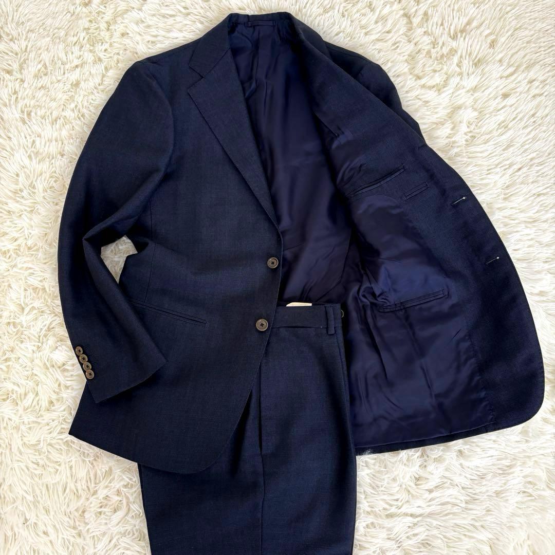 極美品ビームスF Beams ビジネスセットアップスーツ2Bテーラードジャケット