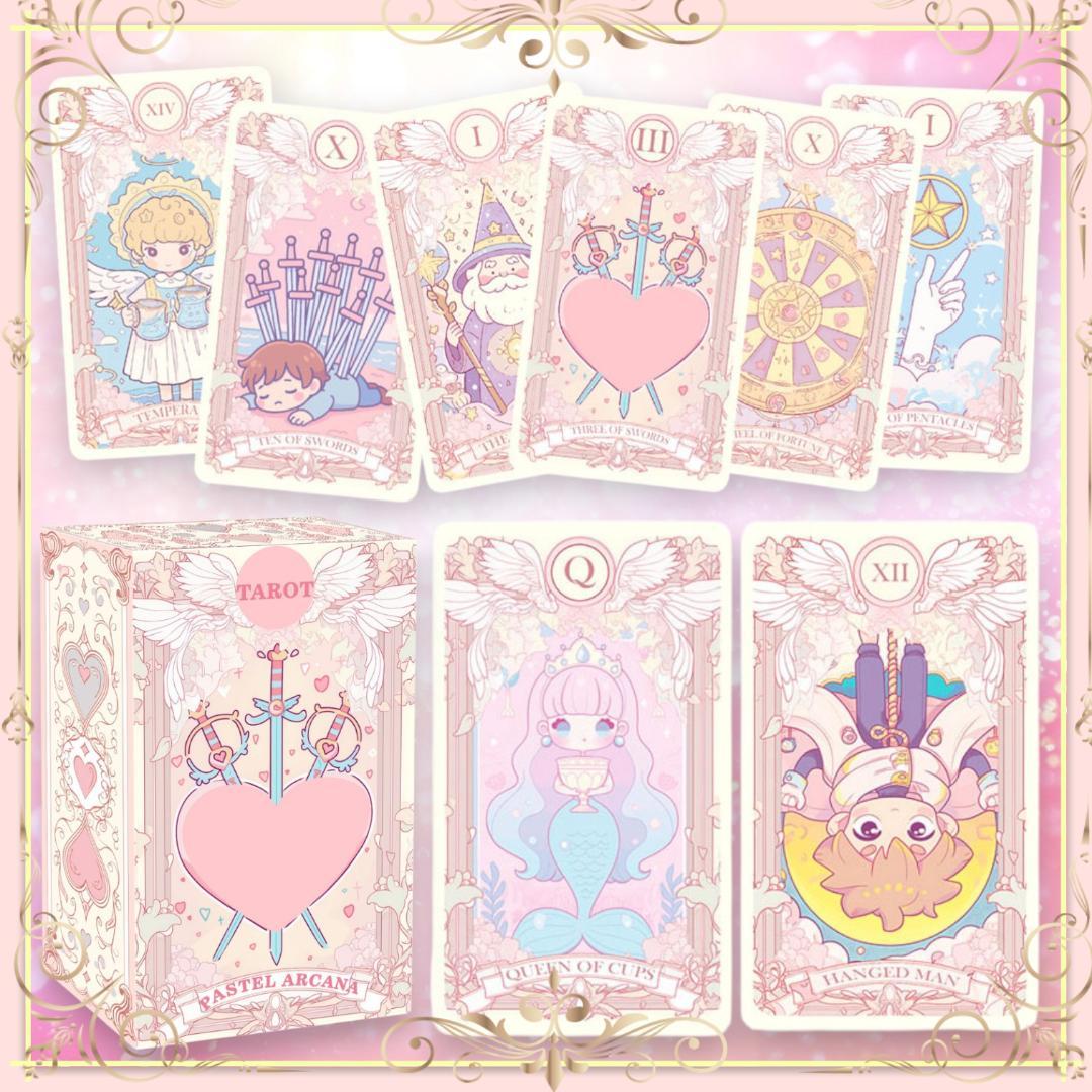 【正規品タロットカード】魔法少女の世界観✨ゆめ可愛い＆パステルファンタジーデッキ