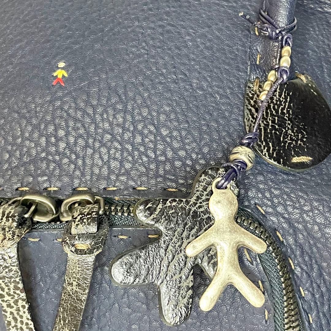 【美品】エンリーベグリン HENRY BEGUELIN レザー ショルダーバッグ