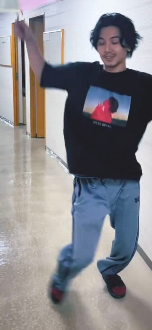 Needles トラックパンツ ストレート サックスブルー XS