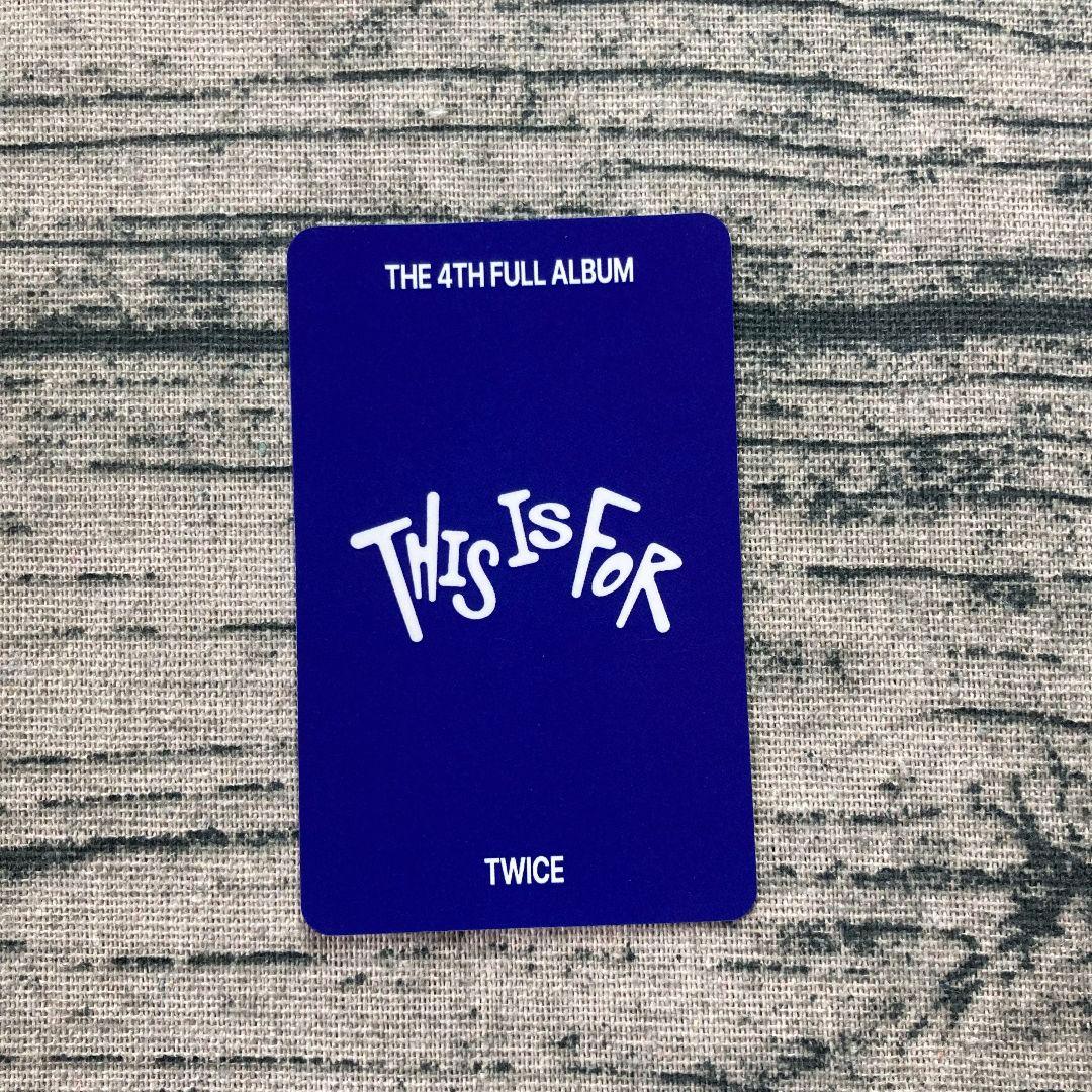 モモ TWICE サノク THIS IS FOR 事前収録 韓国 トレカ