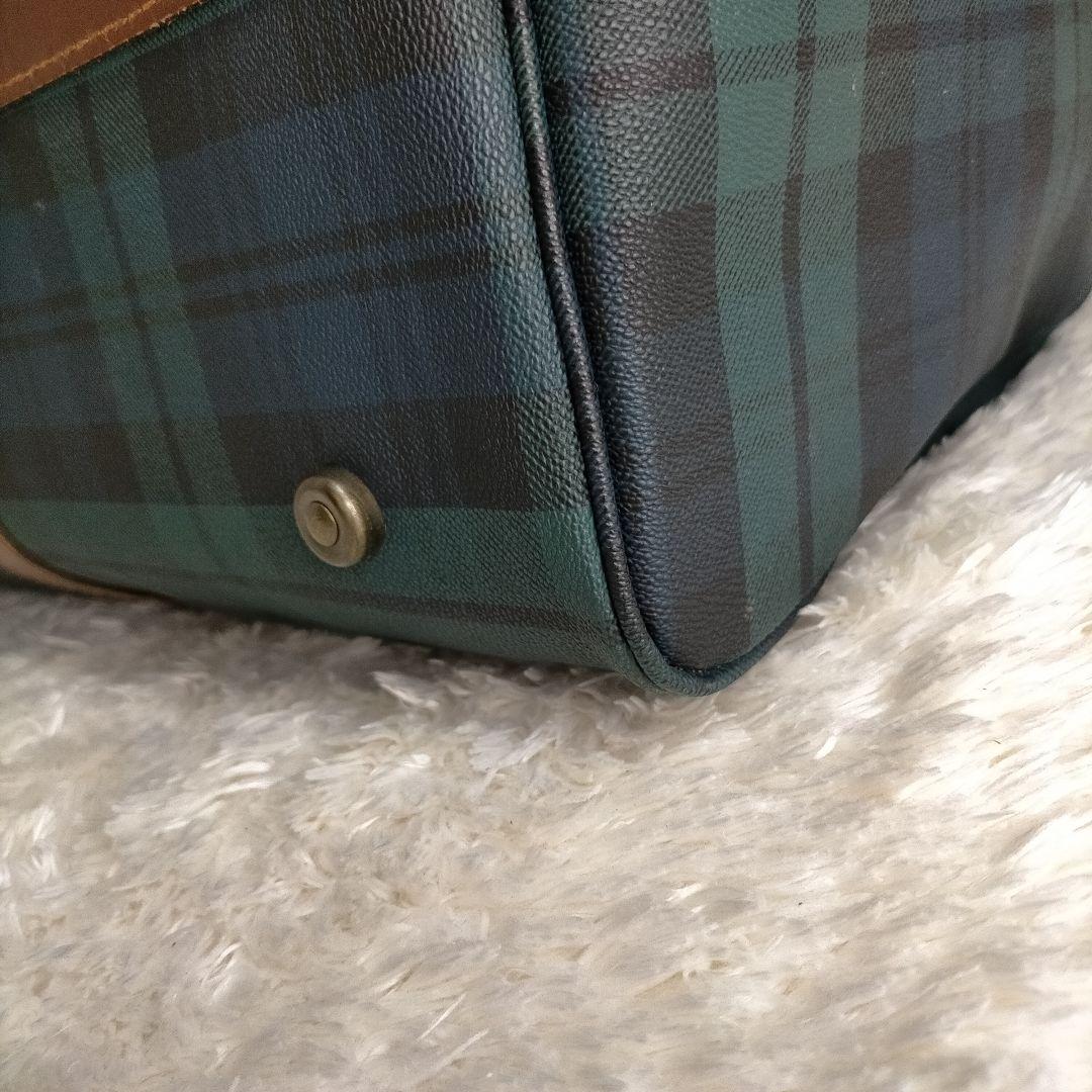 けん希少ポロラルフローレン ボストンバッグ　2way PVC レザー大容量