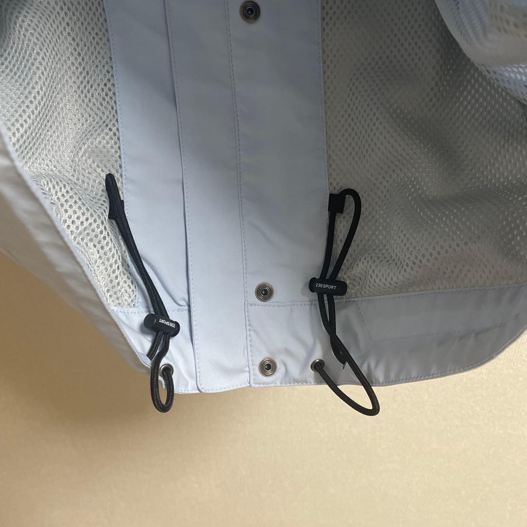 新品　23区　スポーツ　レディース　ウインドブレーカー　ゴルフ　水色　2号　M