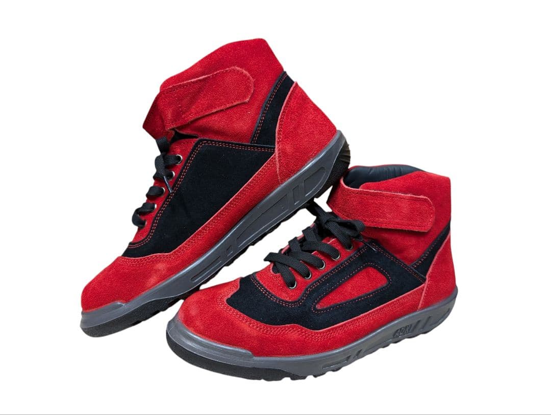 ATENEO　安全靴　レッド×ブラック　27.5cm