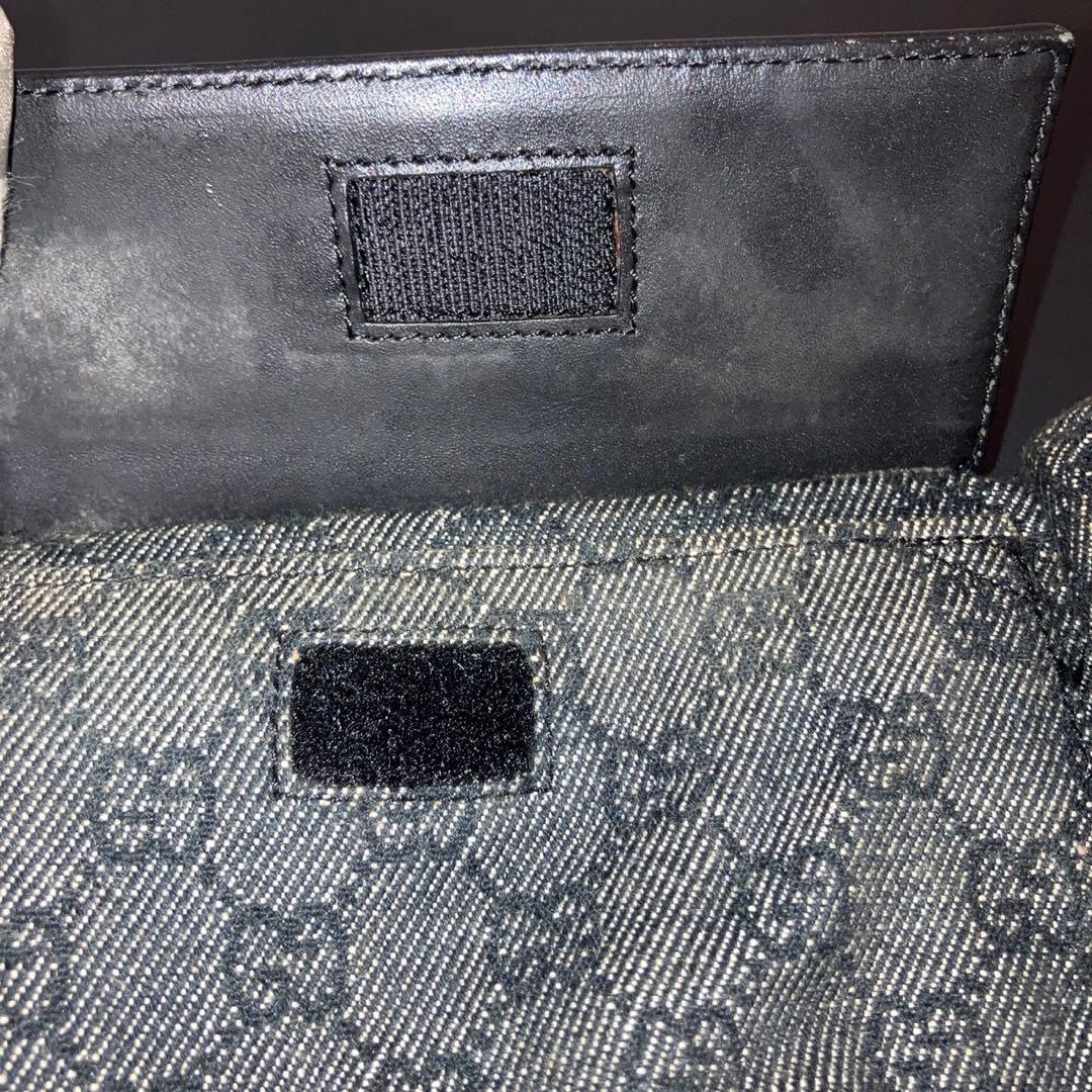 専用　良品　グッチ ボディバッグ GG キャンバス レザー ウエストポーチ