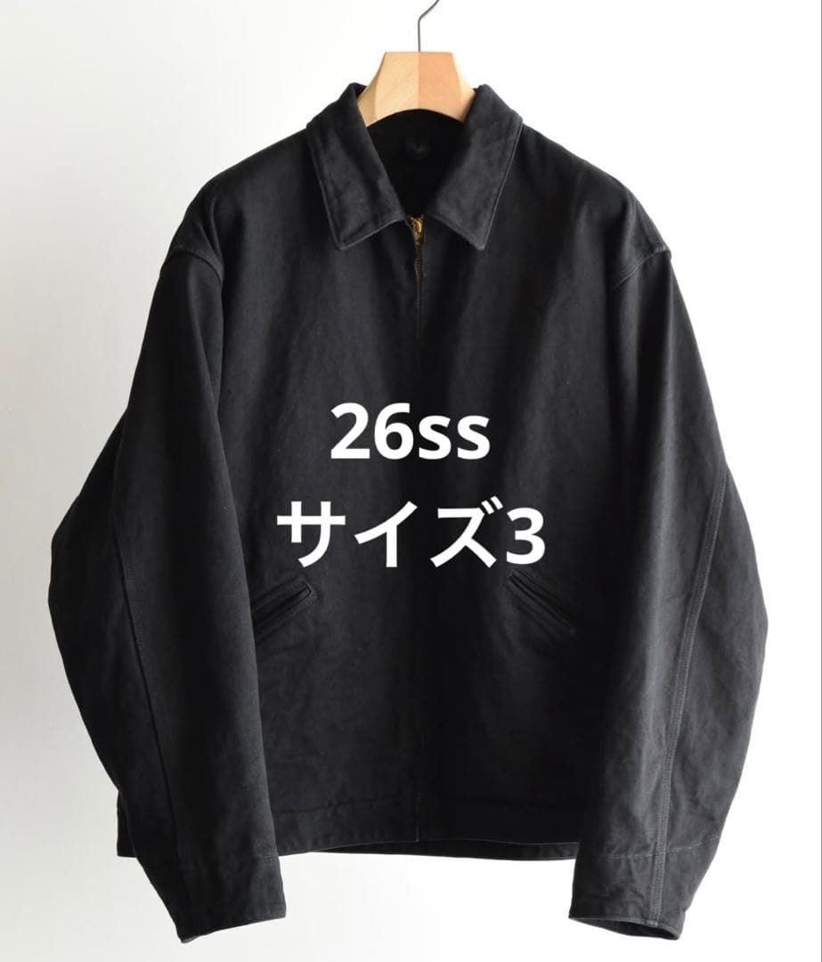 ジャケット・アウター BLACK DENIM ZIP SHORT JACKET comoli 3