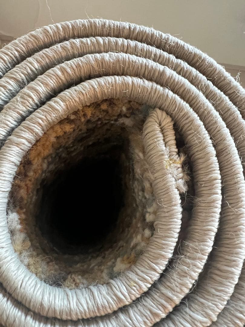 B-company ラグ 絨毯 おしゃれ かわいい インテリア　ベージュ 赤