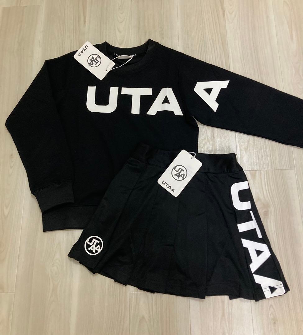UTAAゴルフトレーナー＆スカートセットブラックSサイズ