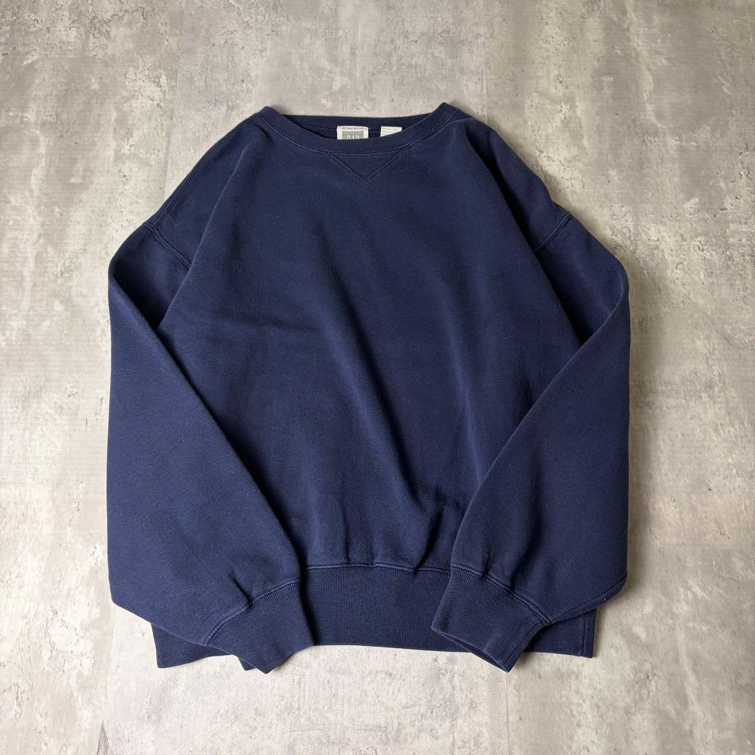 90s 韓国製 OLD GAP オールドギャップ ブランク 無地 スウェット 紺