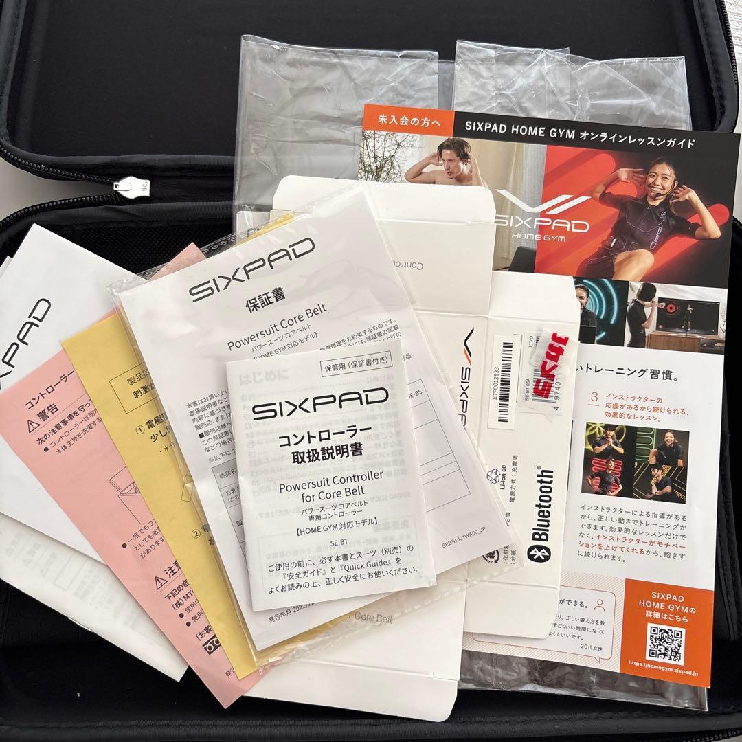 SIXPAD パワースーツコアベルト　ピンクM コントローラー付き