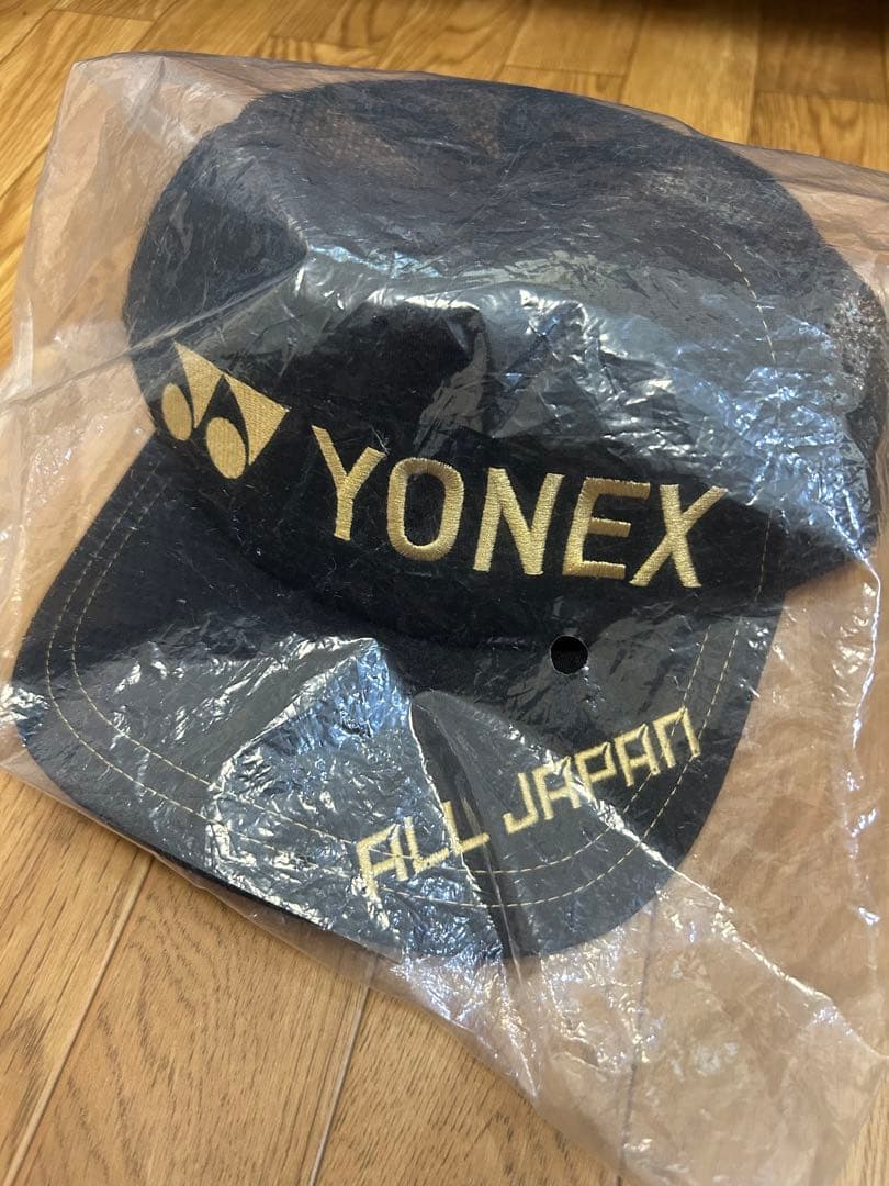 YONEX メッシュキャップ ヨネックス 帽子 黒金ALL JAPAN
