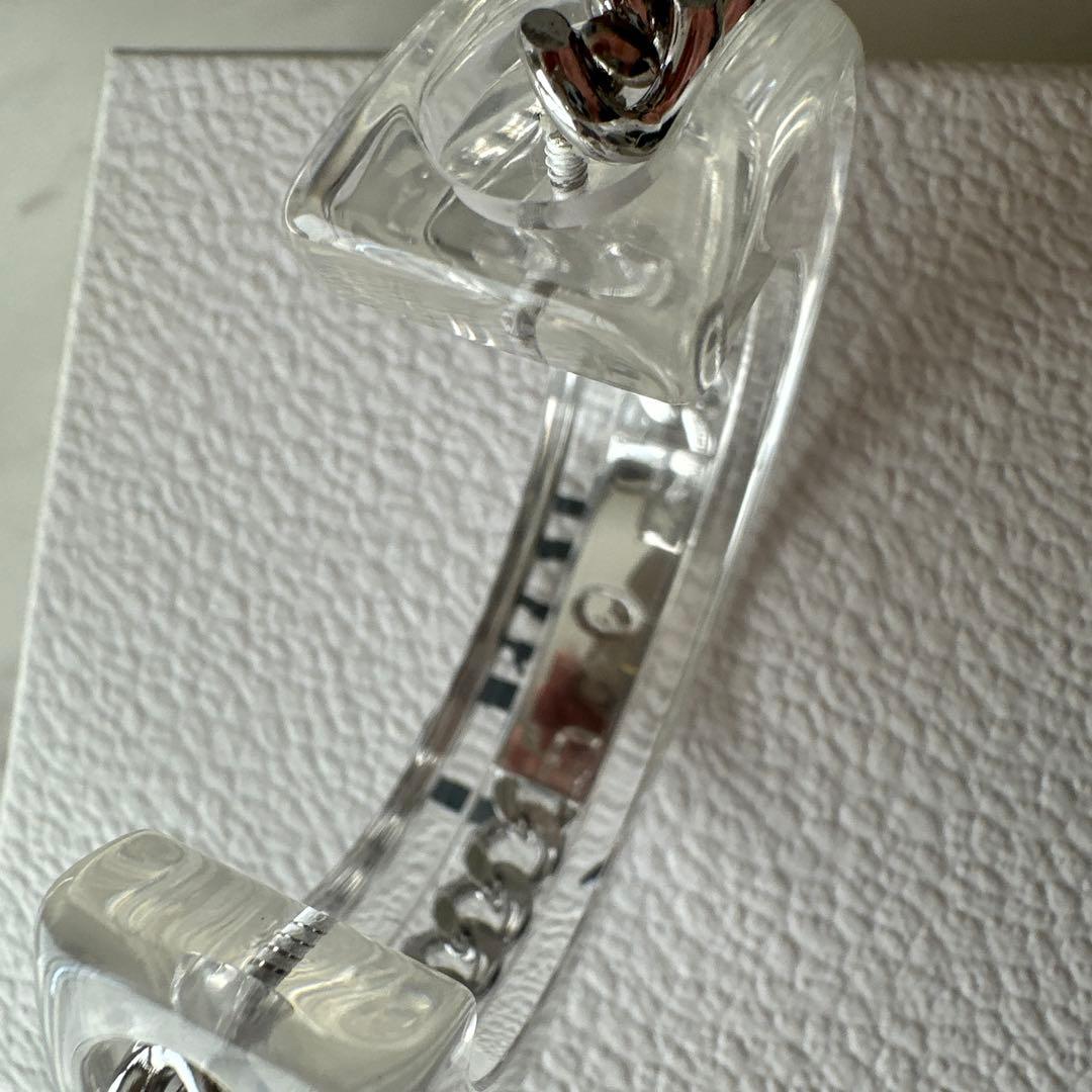 ヴィンテージ⭐︎クリスチャンディオール　チェーン　アクリル　バングル