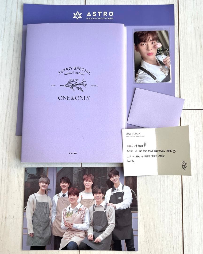 【希少入手困難 】ASTRO★ONE&ONLY チャウヌトレカ　メッセージカード